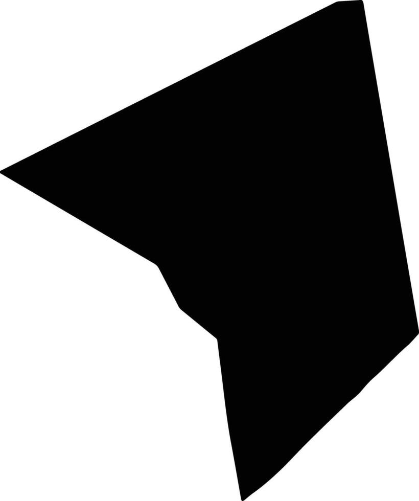 JAMAAME WEST Somalia silhouette map vector