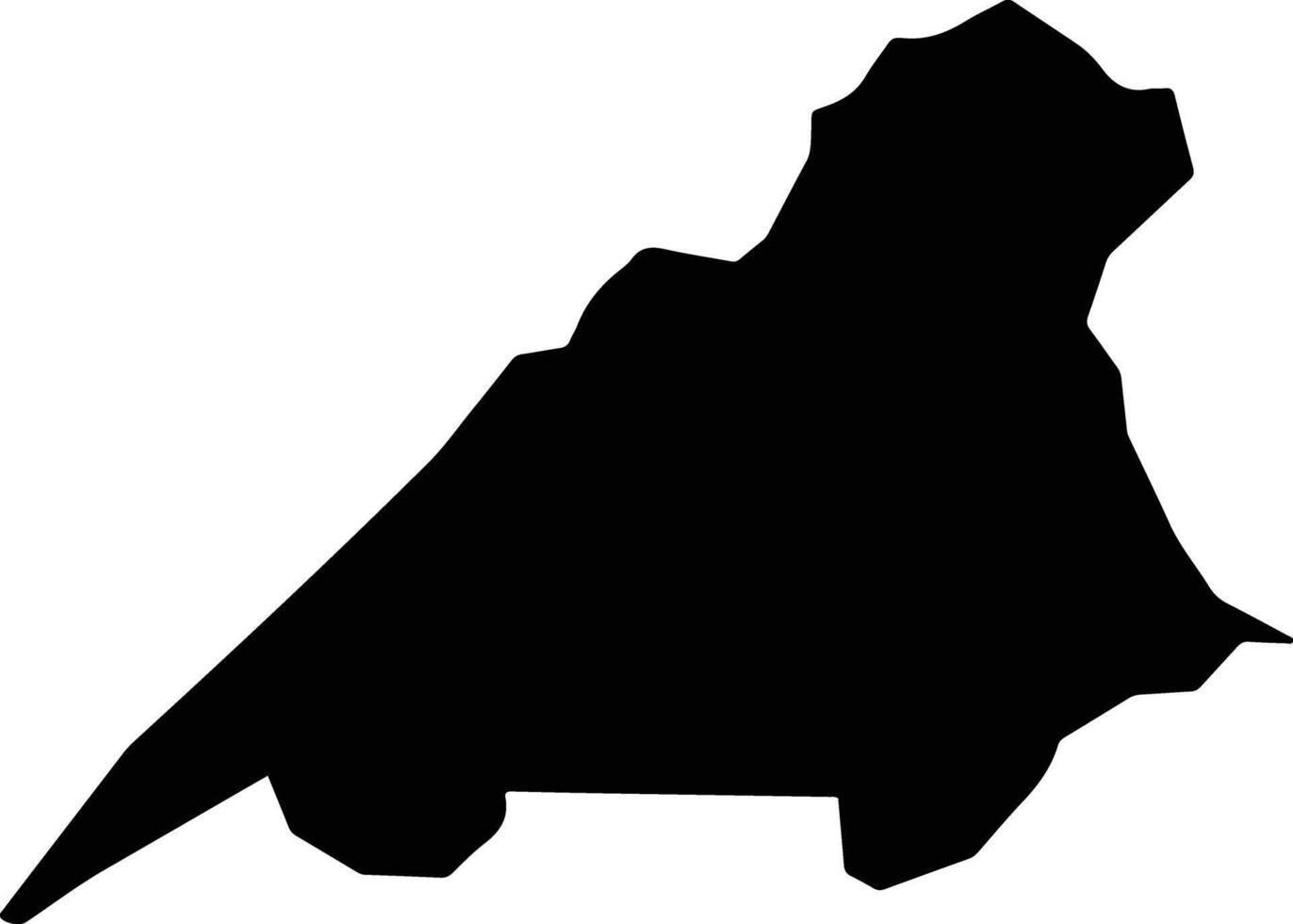 Jangada Brazil silhouette map vector