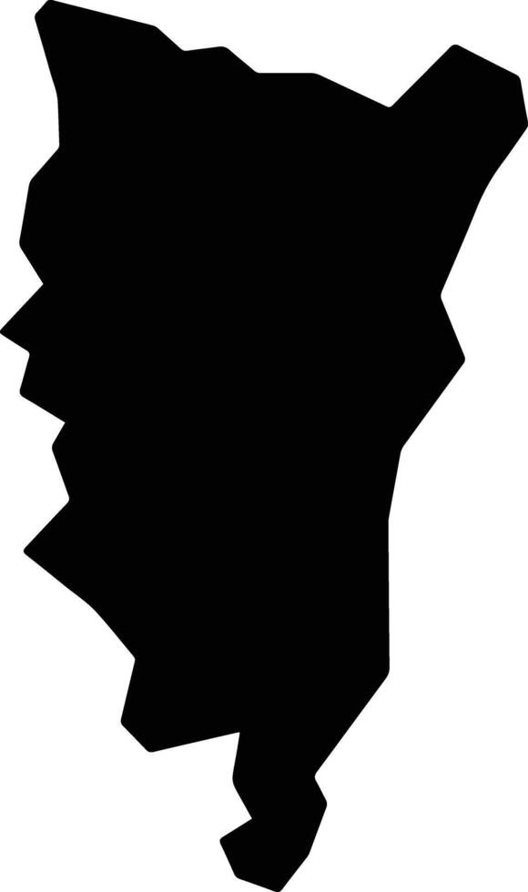 Jandaia Brazil silhouette map vector