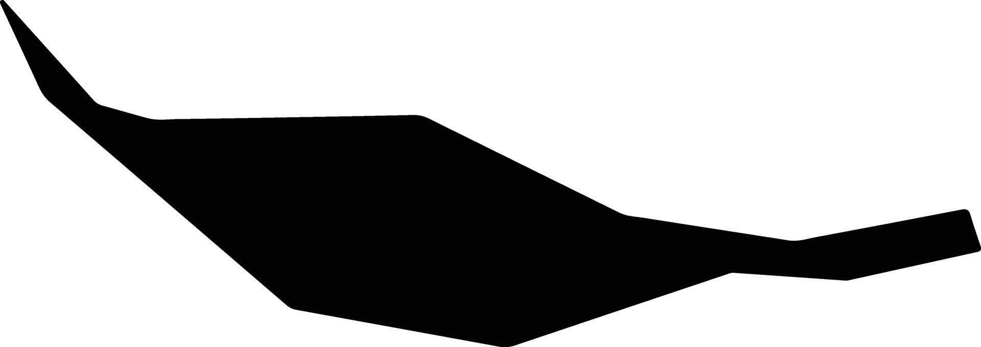 Janjanbureh Gambia silhouette map vector