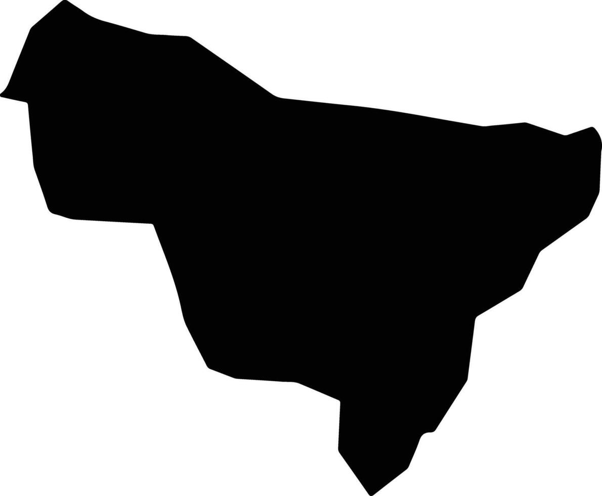 Jani Khel Afghanistan silhouette map vector