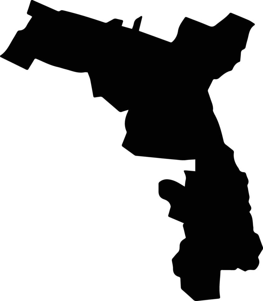 Jantetelco Mexico silhouette map vector