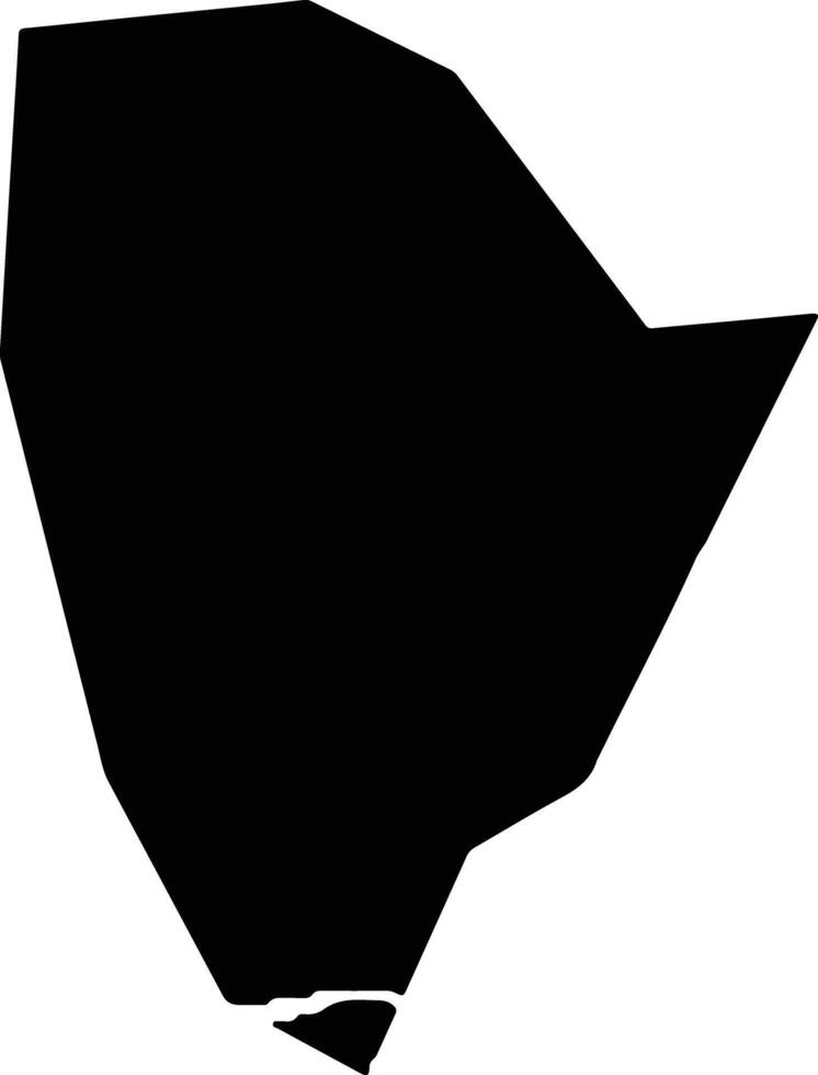 Japaratinga Brazil silhouette map vector