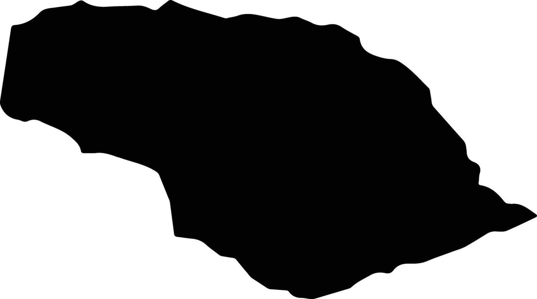 Jaraguari Brazil silhouette map vector