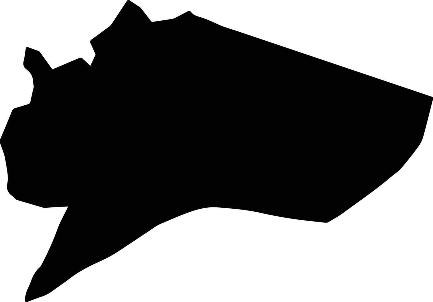 Jarar Ethiopia silhouette map vector