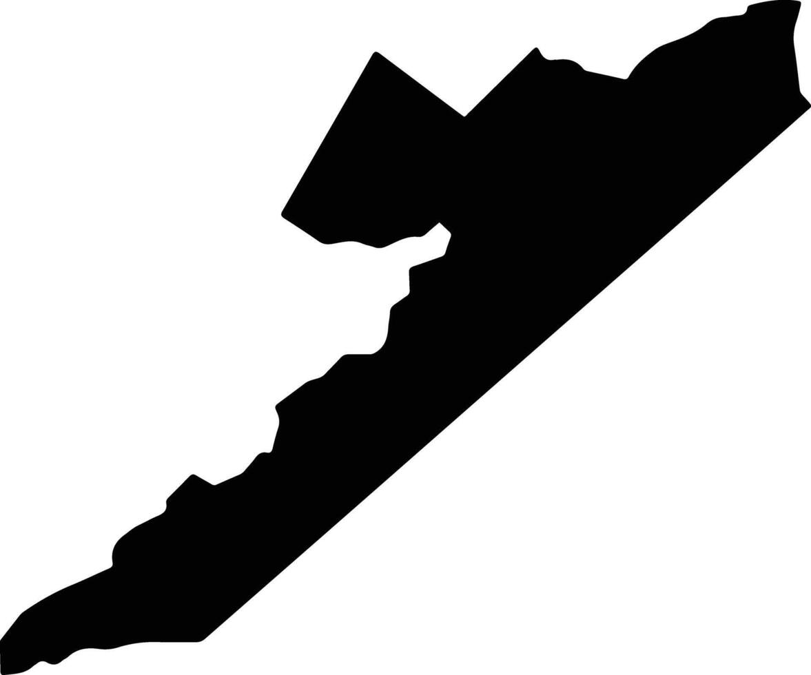 Jaru Brazil silhouette map vector