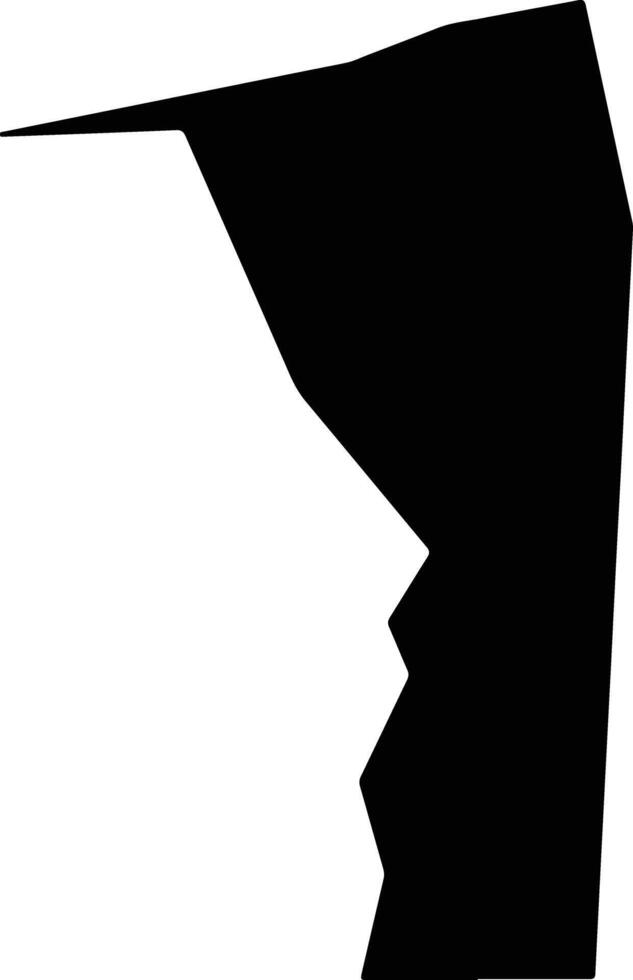 Jasper United States silhouette map vector