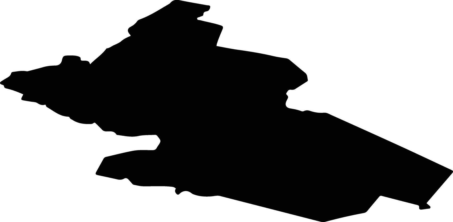 Jaunannas pag Latvia silhouette map vector