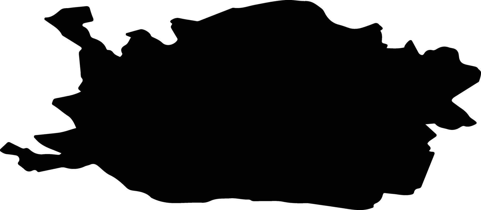 Jaunauces pag Latvia silhouette map vector
