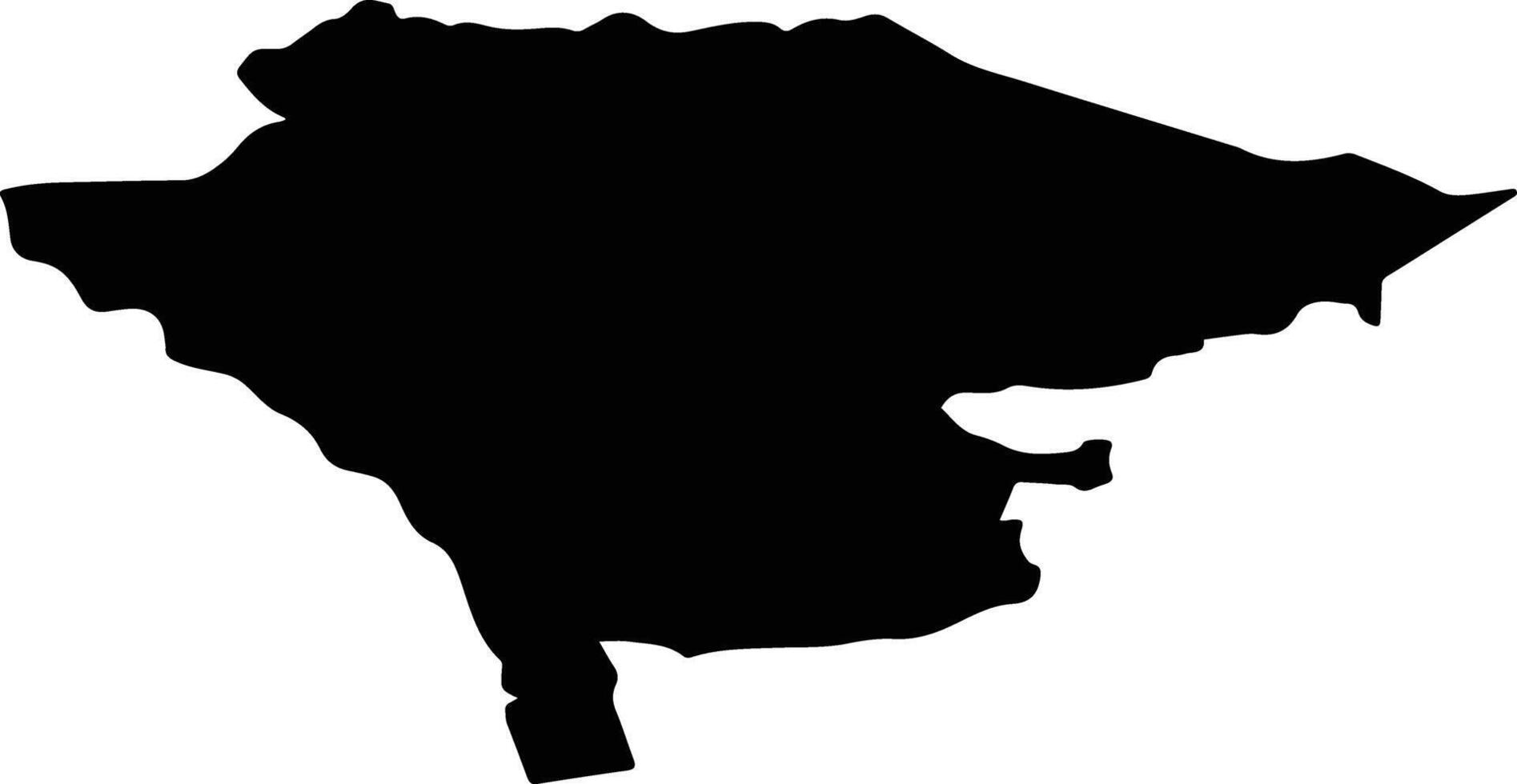 Jaworzno Poland silhouette map vector