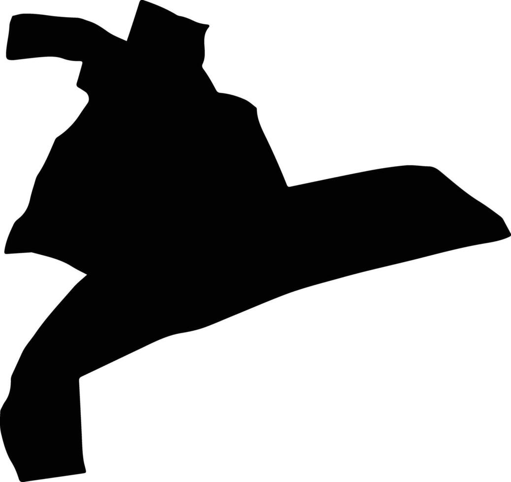 Jayawijaya Indonesia silhouette map vector