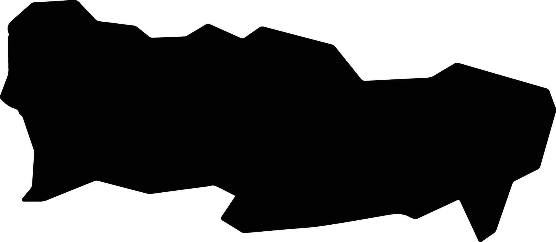 Jbail Lebanon silhouette map vector