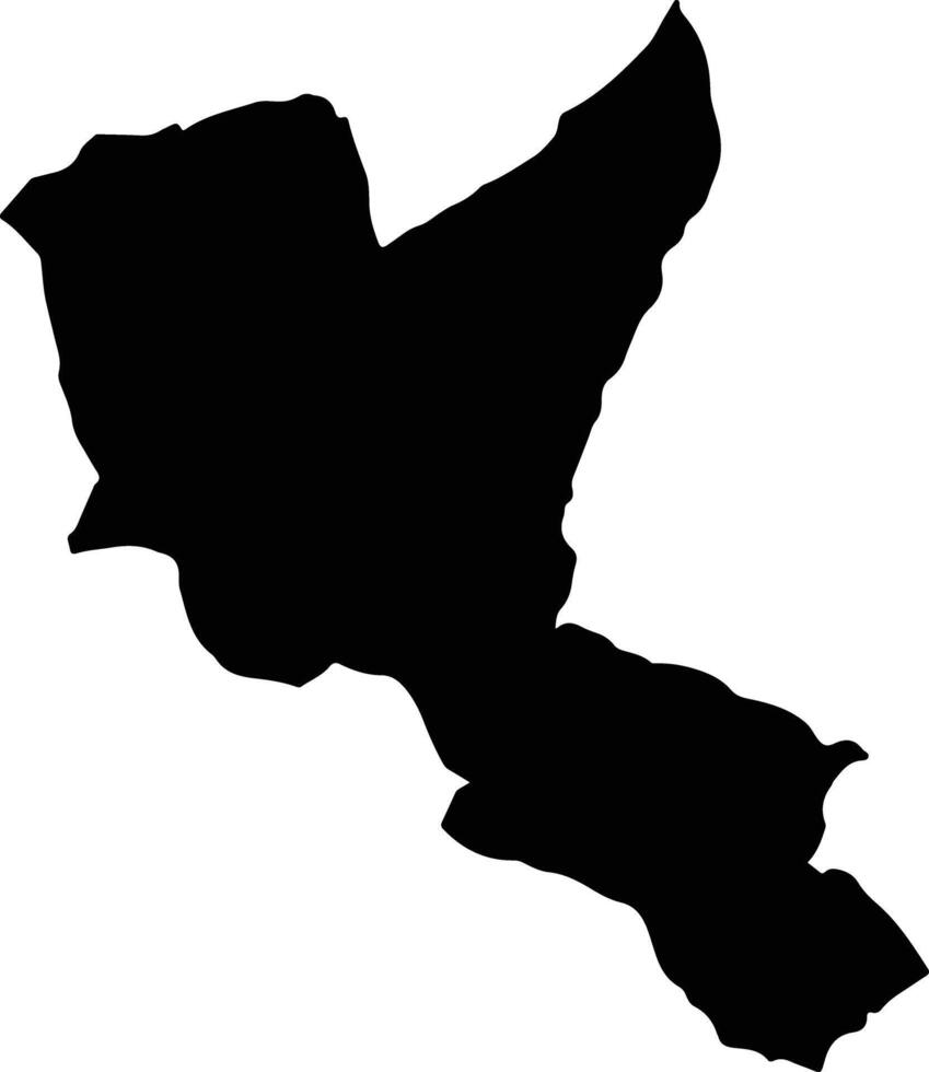 Jenesano Colombia silhouette map vector
