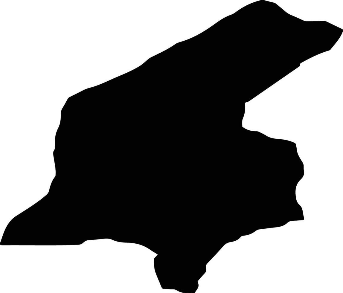 Jerash Jordan silhouette map vector