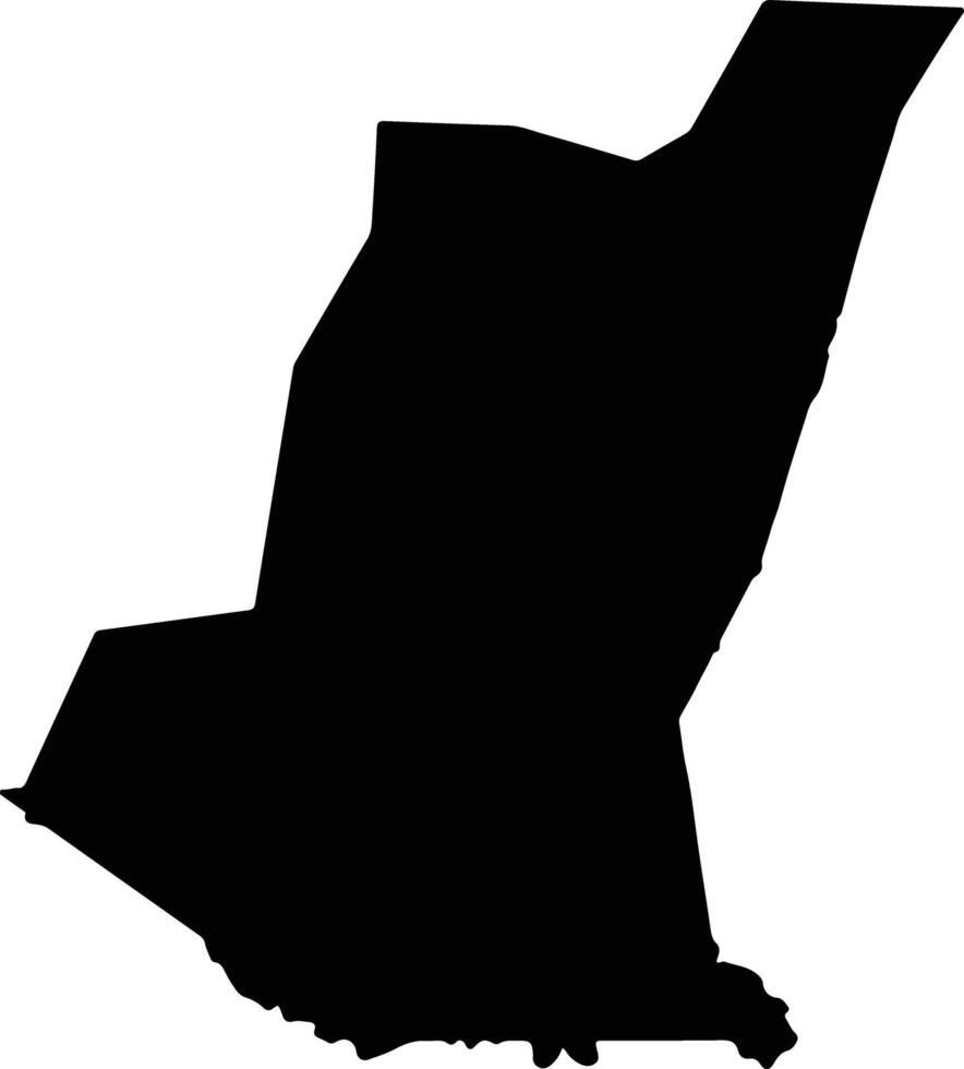 Jerez Guatemala silhouette map vector