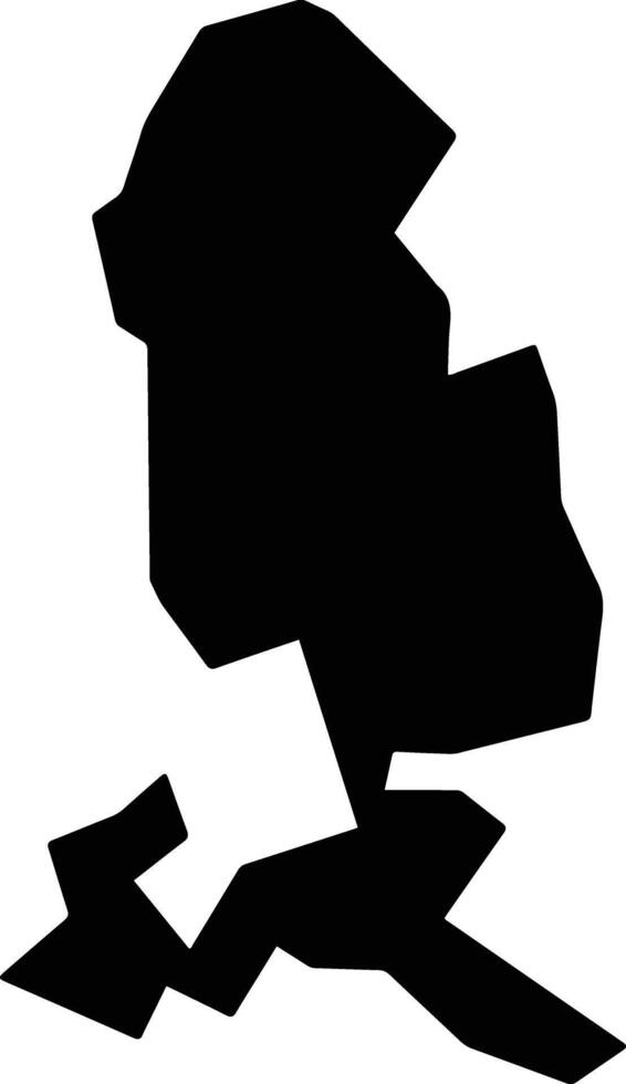 Jere Nigeria silhouette map vector