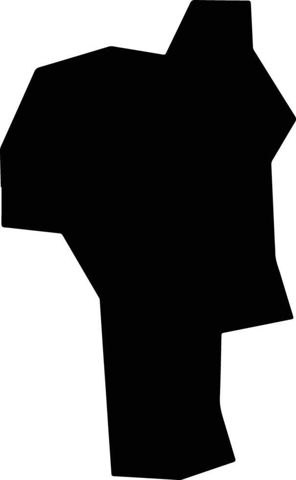 Jhal Magsi Pakistan silhouette map vector