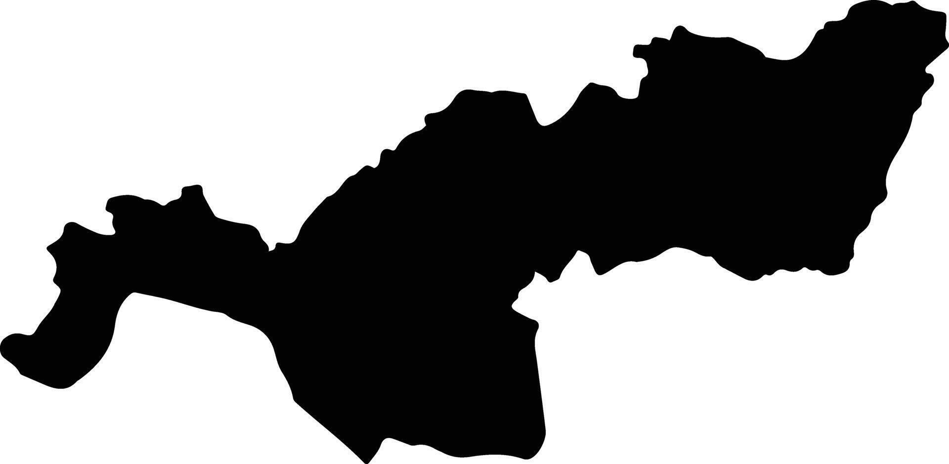 Jharsuguda India silhouette map vector