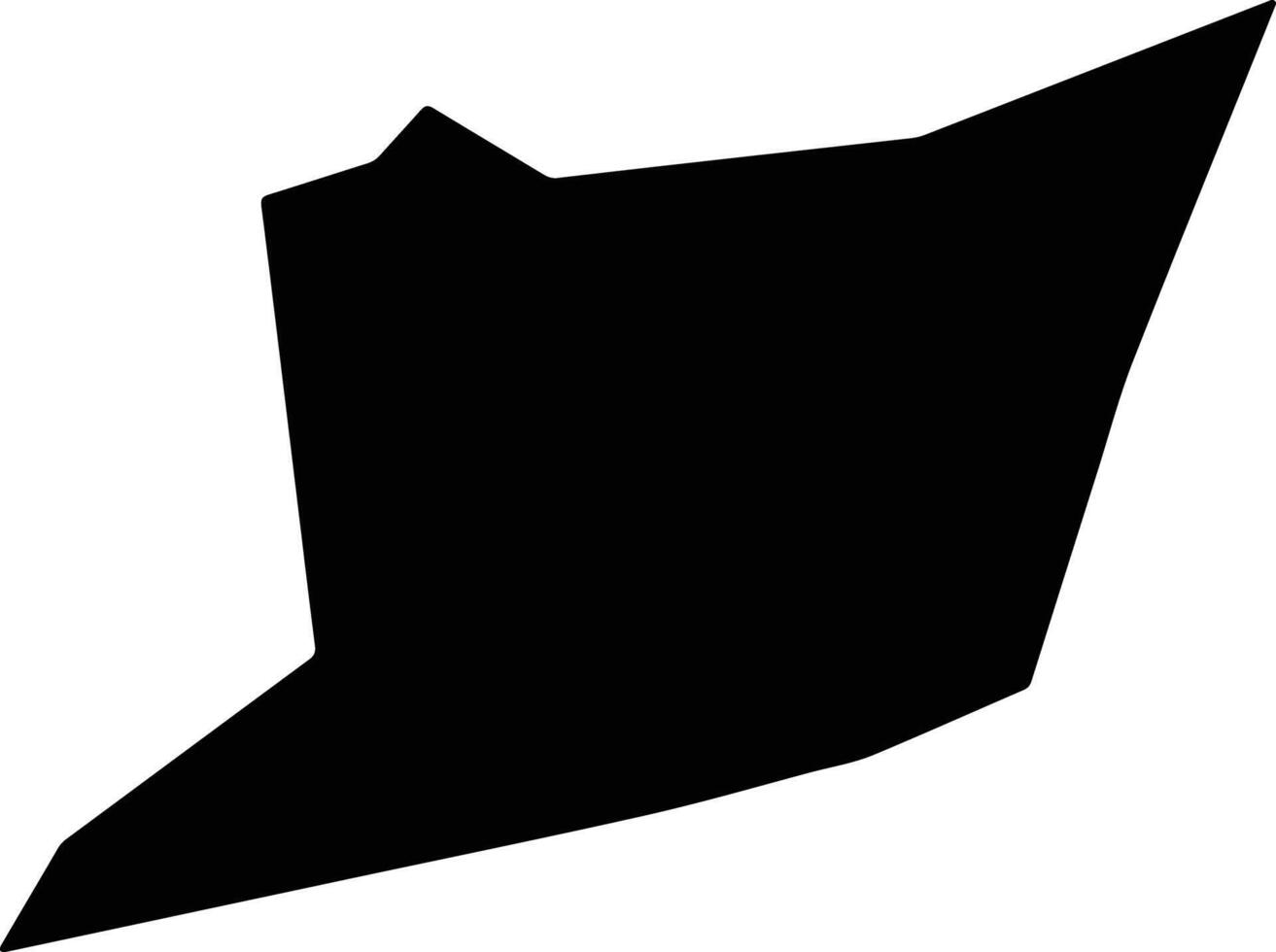 Jianhexian China silhouette map vector