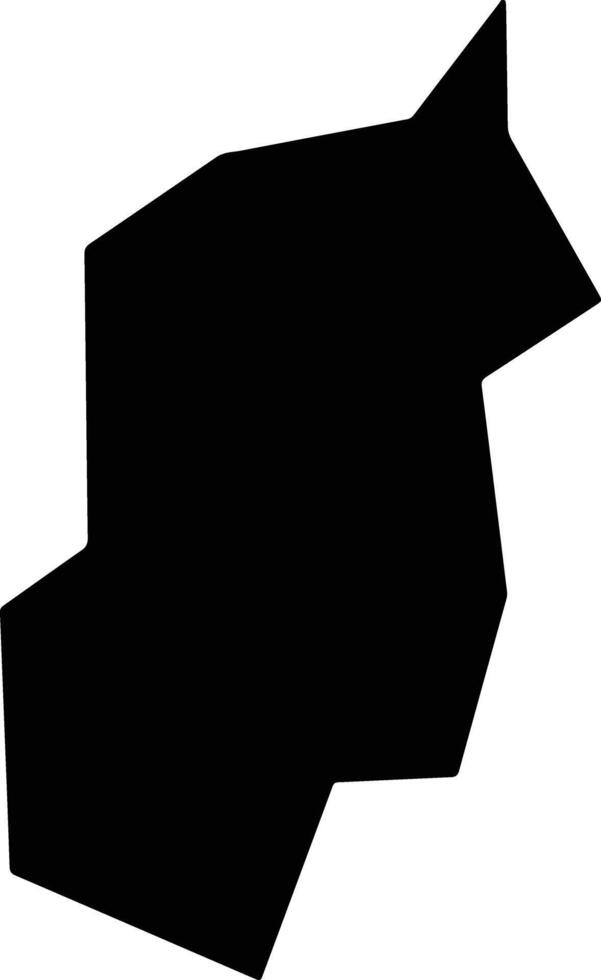 Jianshuixian China silhouette map vector