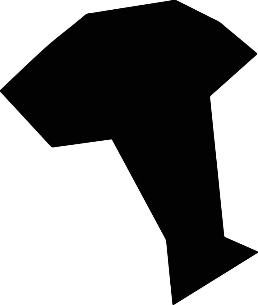 Jianshixian China silhouette map vector