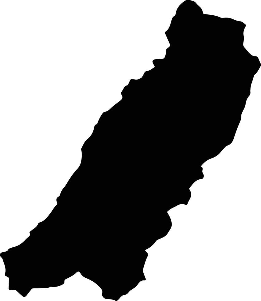 Jiasian Taiwan silhouette map vector