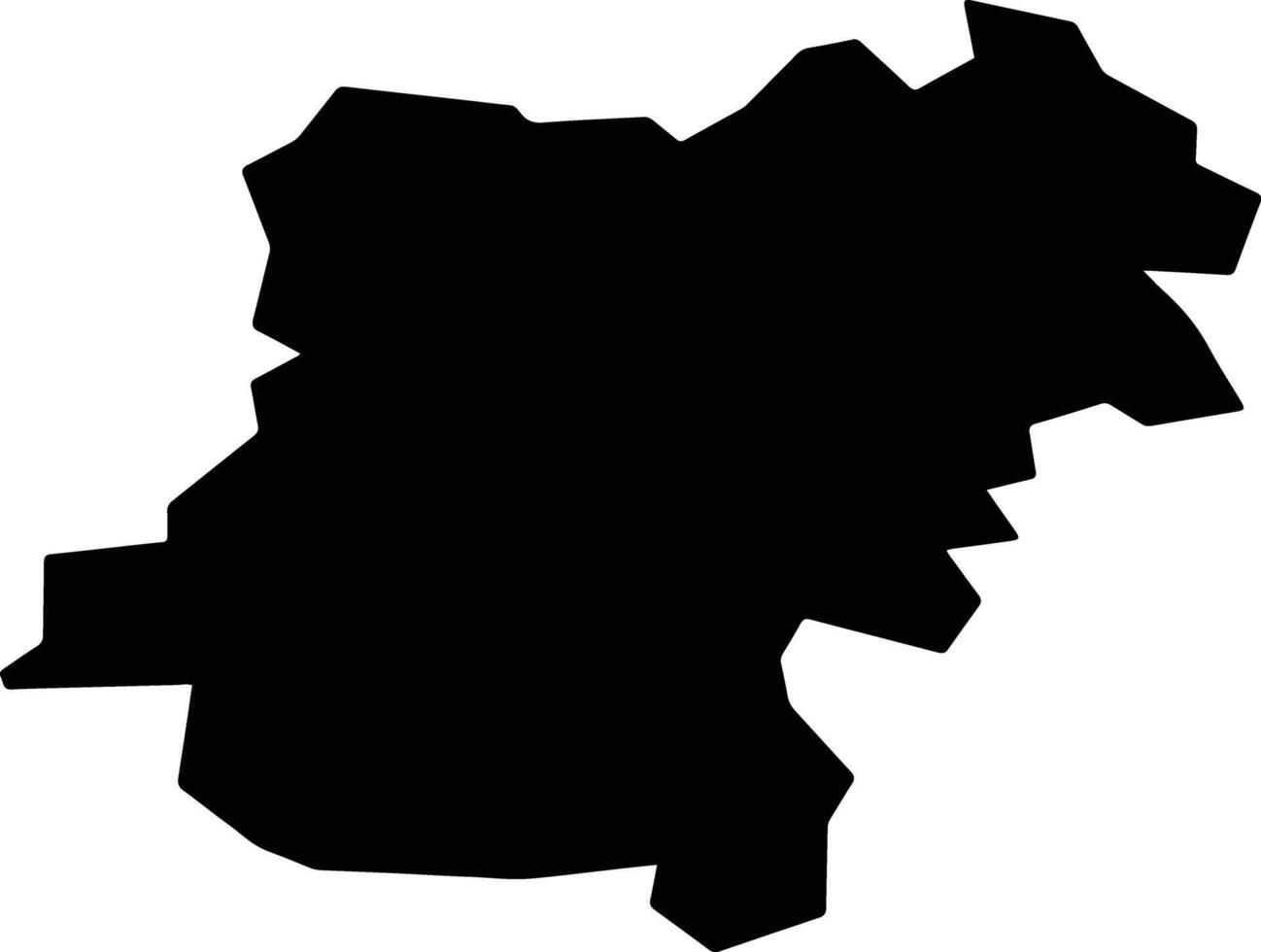 Jihlava Czech Republic silhouette map vector