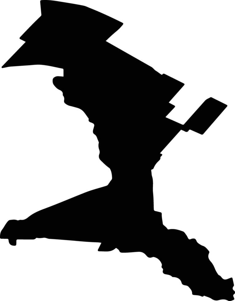 JIJILA Romania silhouette map vector