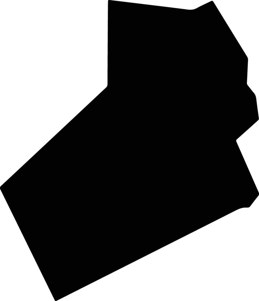 JILIB WEST Somalia silhouette map vector