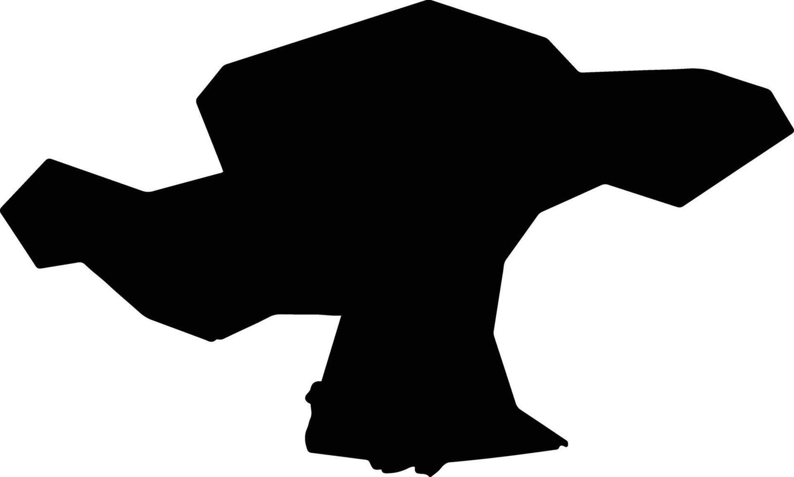 Jilongxian China silhouette map vector