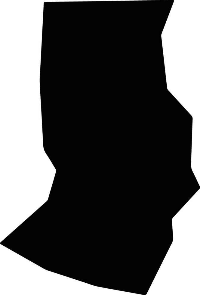 Jimushaerxian China silhouette map vector