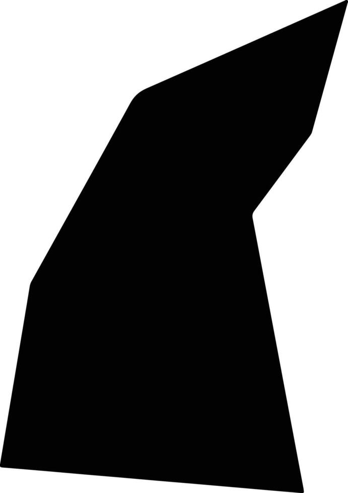 Jinggangshanshi China silhouette map vector