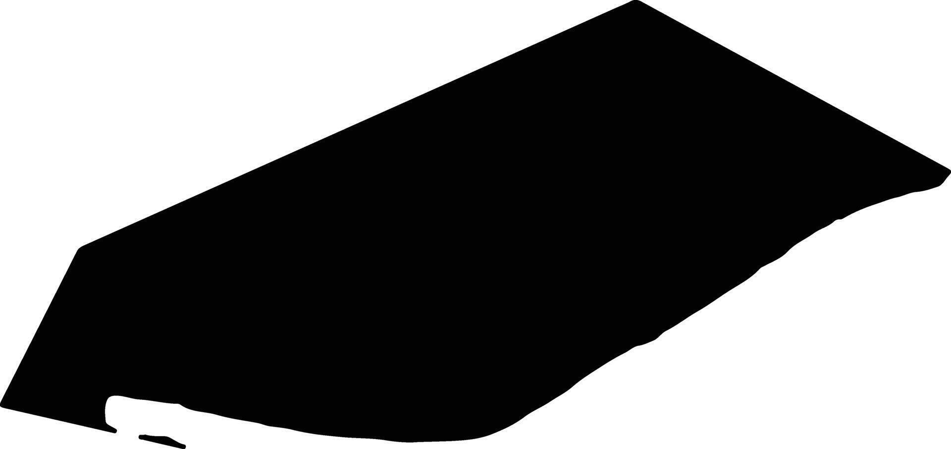Jingjiangshi China silhouette map vector