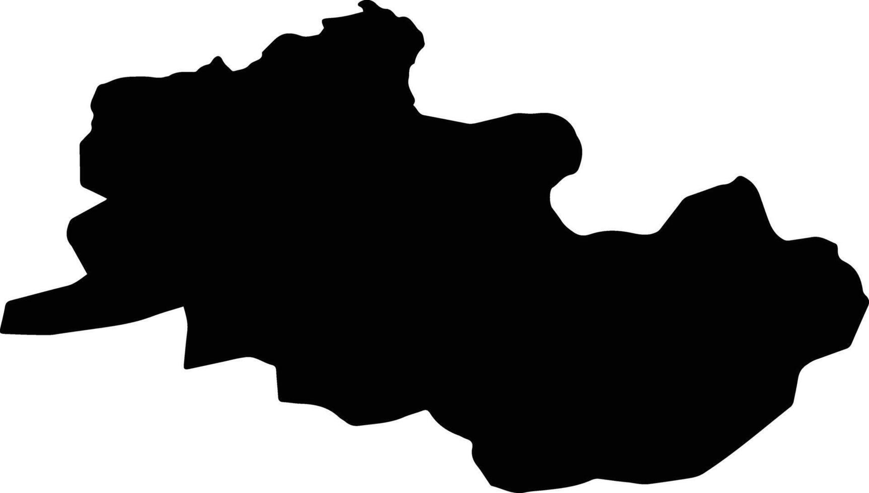 Jirgatol District Tajikistan silhouette map vector