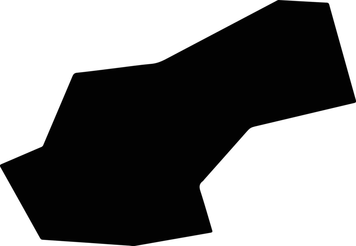 Jiutaishi China silhouette map vector