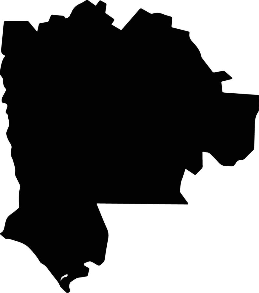 Jobabo Cuba silhouette map vector