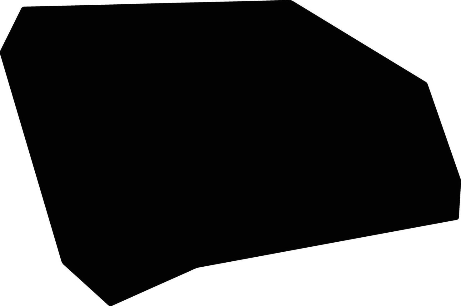 Jocoaitique El Salvador silhouette map vector