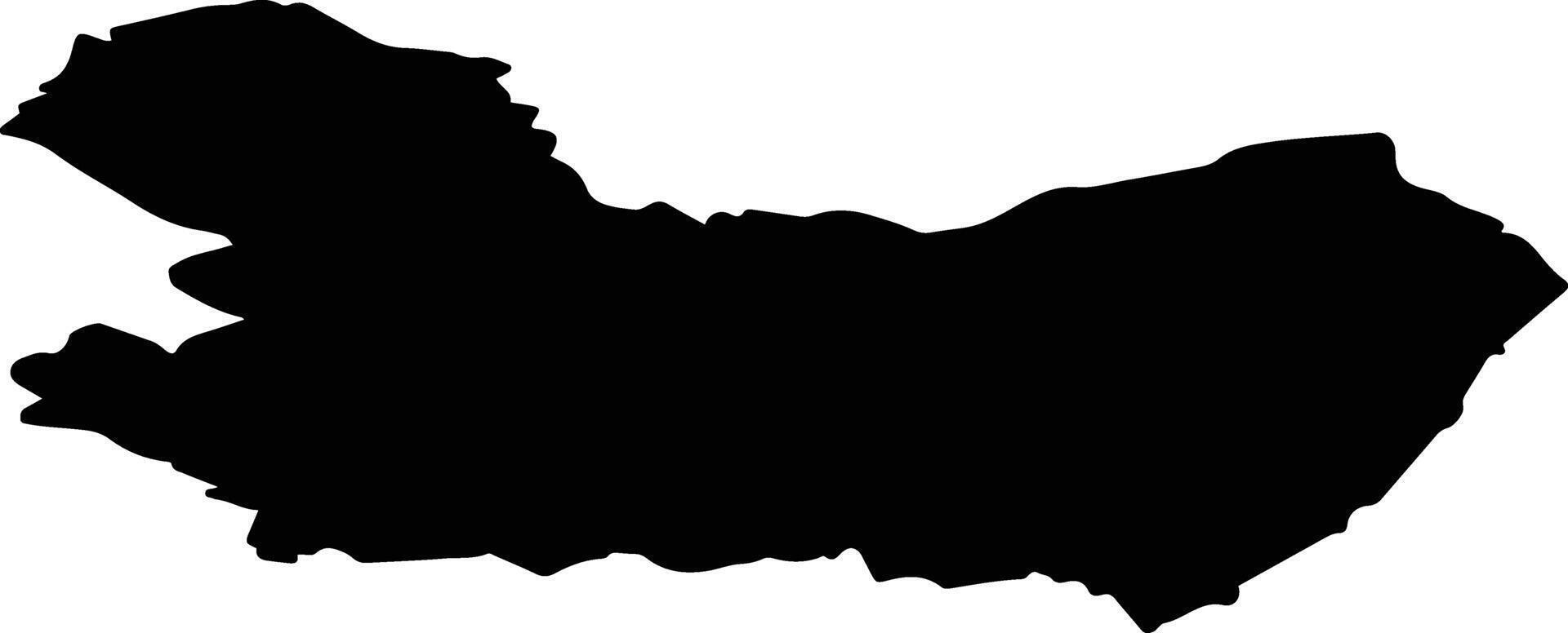 Joensuun seutukunta Finland silhouette map vector