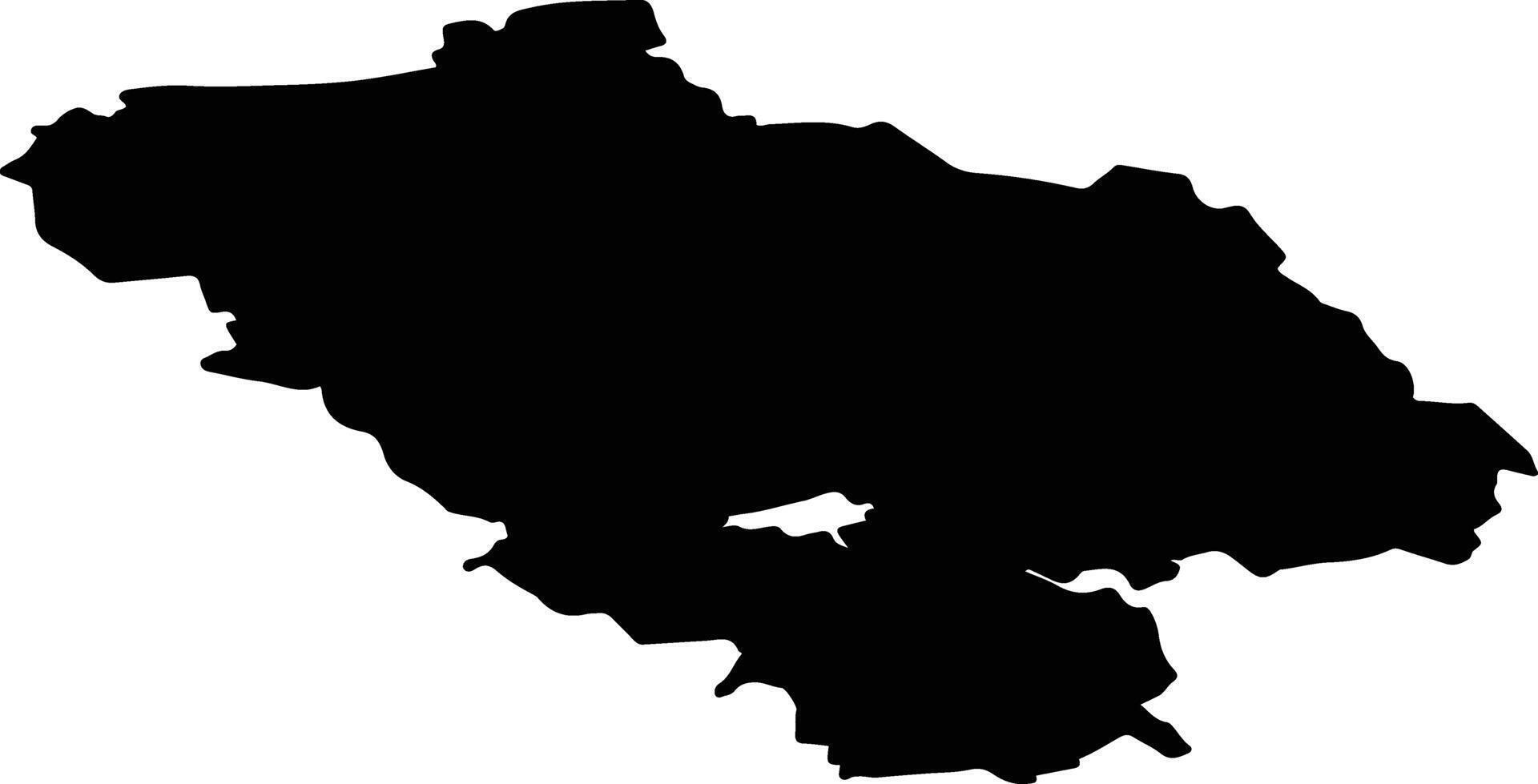 Jogeva vald Estonia silhouette map vector