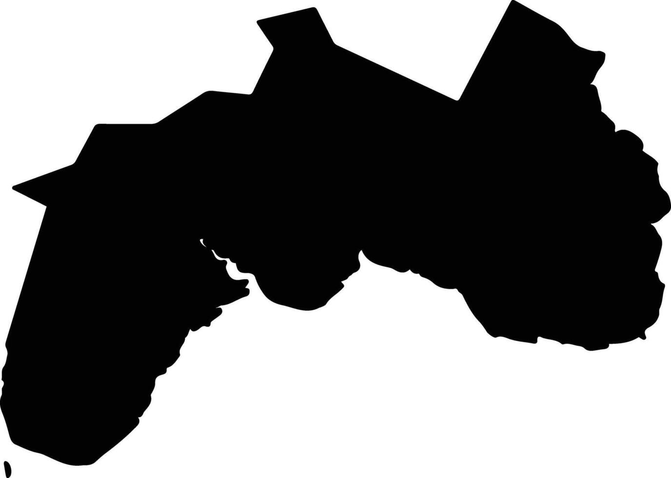 Johor Bahru Malaysia silhouette map vector