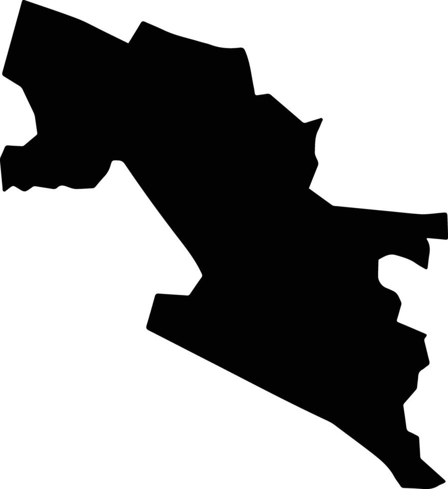 Jonacatepec Mexico silhouette map vector