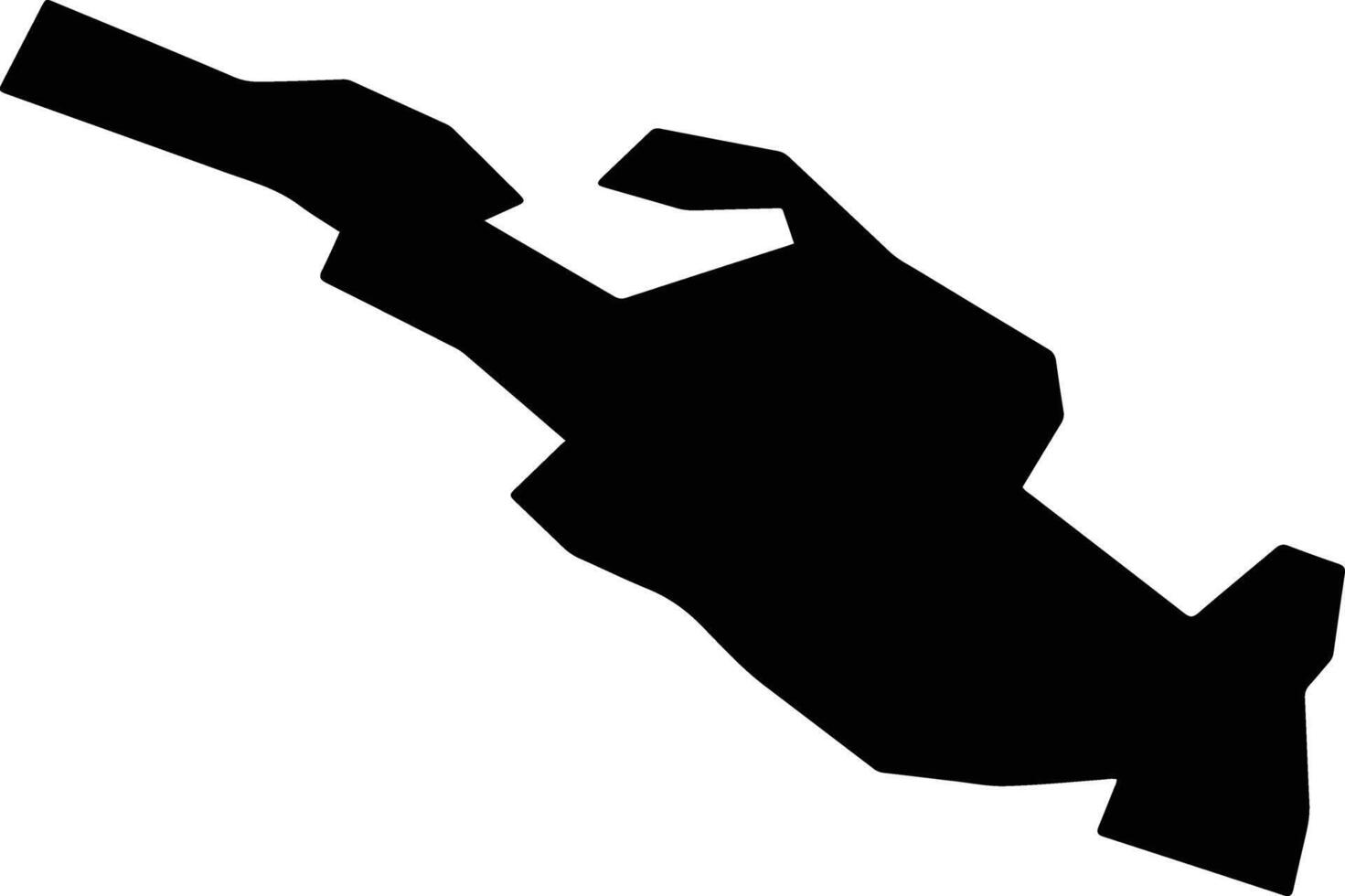 Jondor Uzbekistan silhouette map vector
