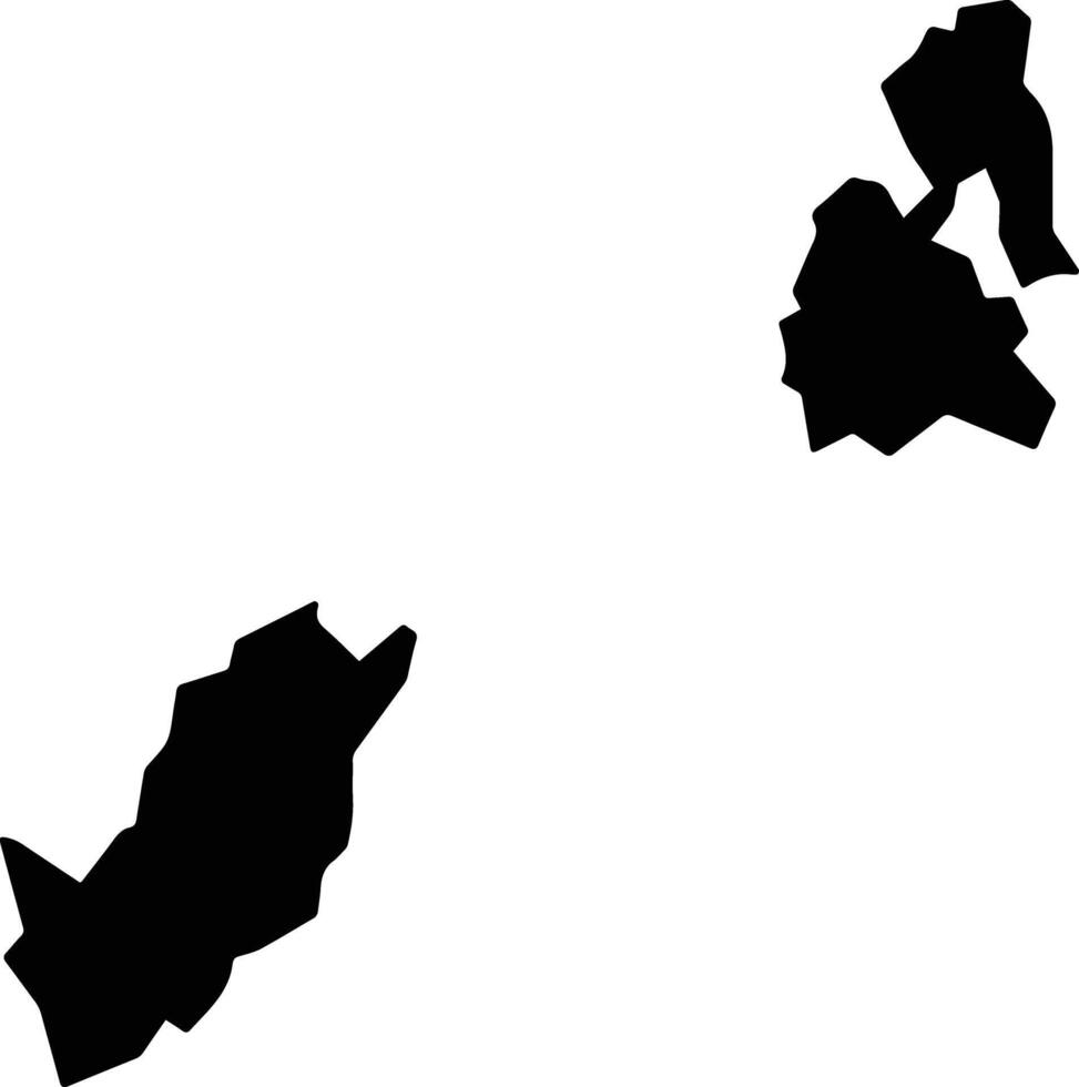 Jonotla Mexico silhouette map vector