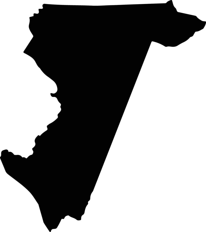 Jose Fassardi Paraguay silhouette map vector