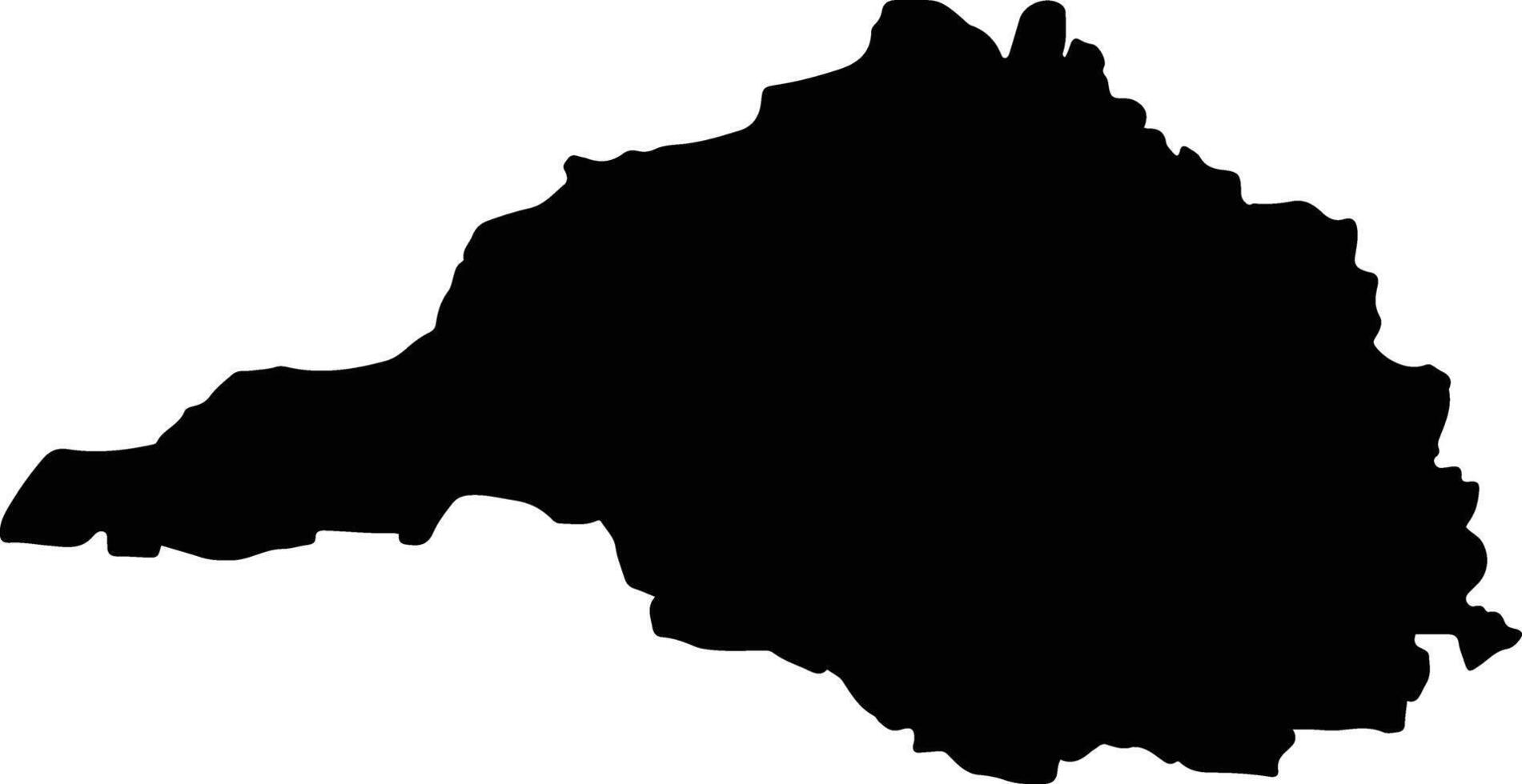 Juan De Acosta Colombia silhouette map vector