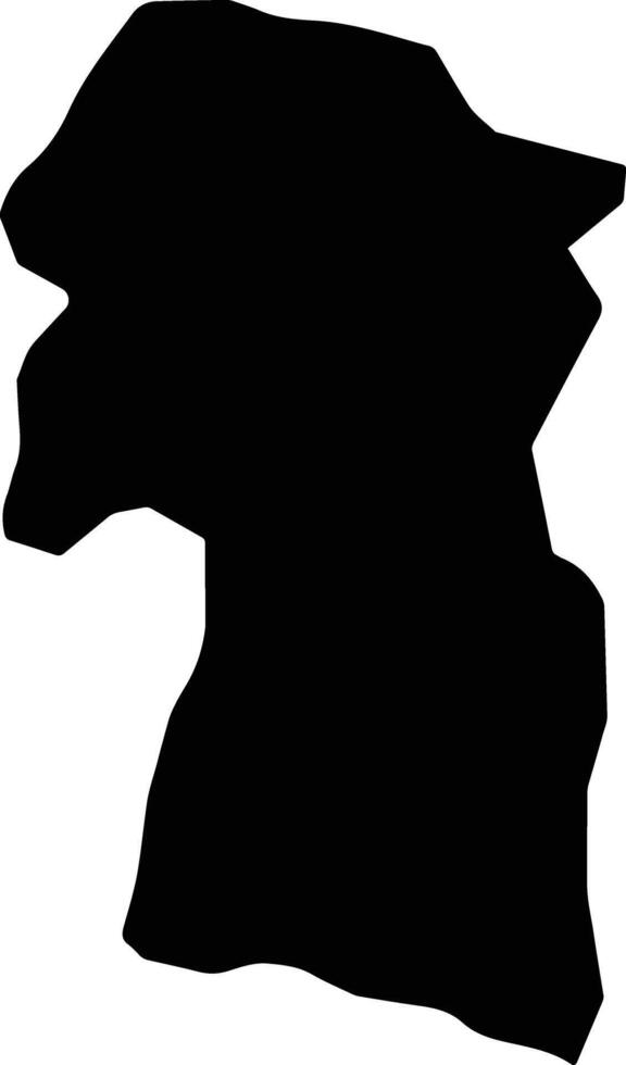 Juan Santiago Dominican Republic silhouette map vector