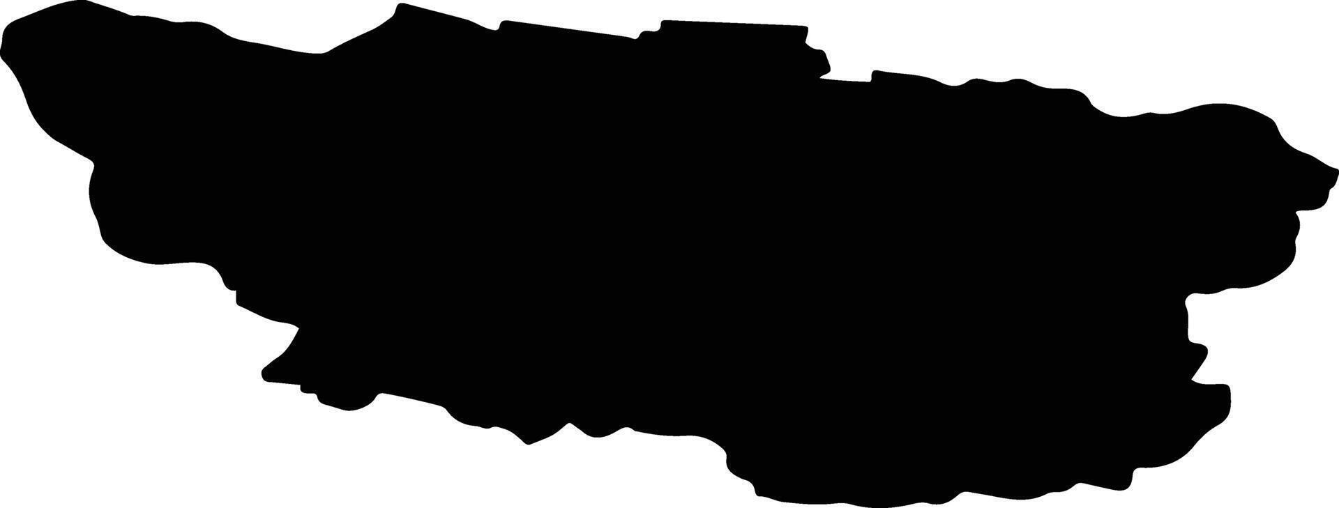 JUCU Romania silhouette map vector