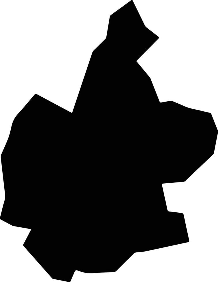 Jucurutu Brazil silhouette map vector