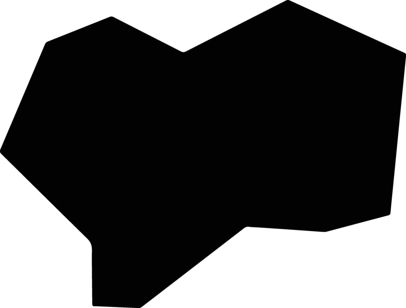 Jumla Nepal silhouette map vector