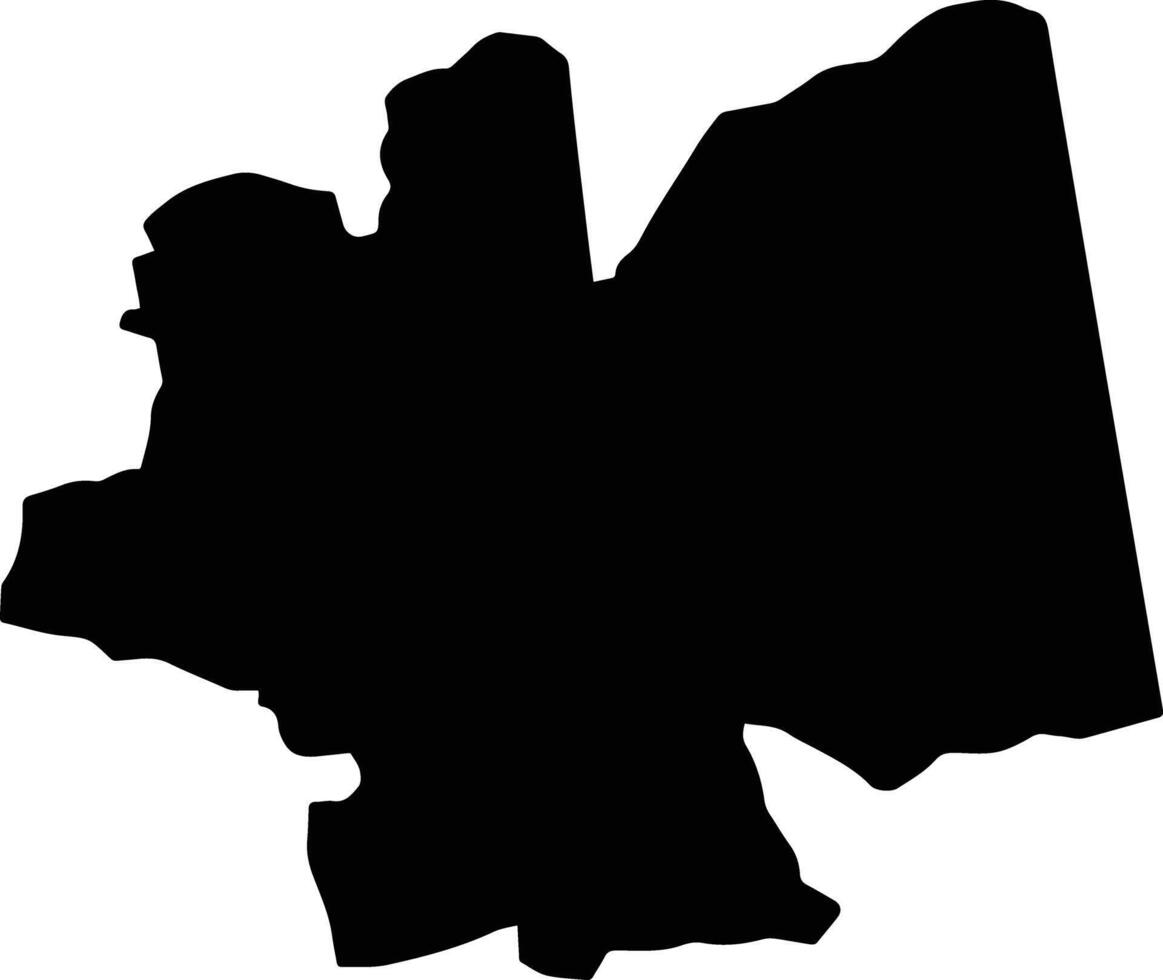 Junction Jamaica silhouette map vector
